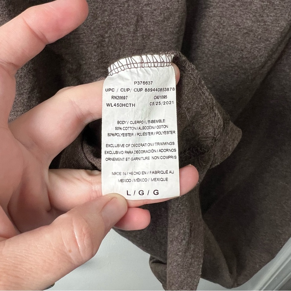 Dickies- Men’s Long Sleeve Shirt- Brown- Large - Picture 3 of 8